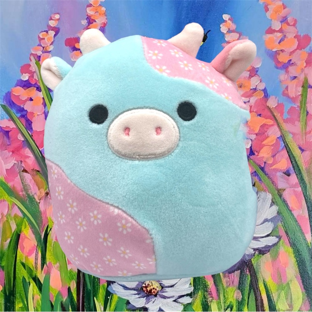 Squishmallows Blue and Pink Stuffed Animal Plush